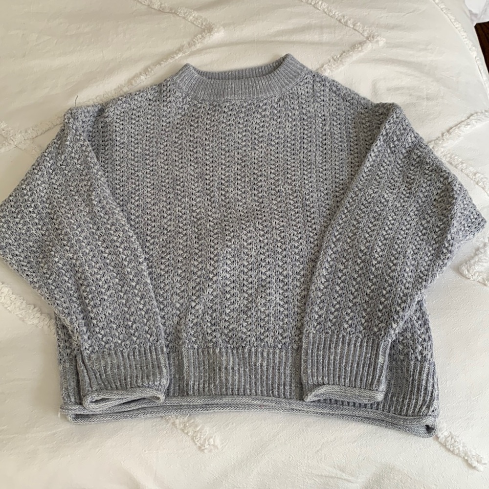 Cozy Blue Knit Sweater